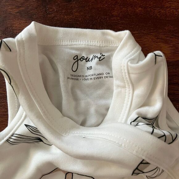 NEW Goumi Kids Slumber Sleepbag Abstract Floral SZ 0-3mo Baby Bamboo Sleepsack - Picture 3 of 3